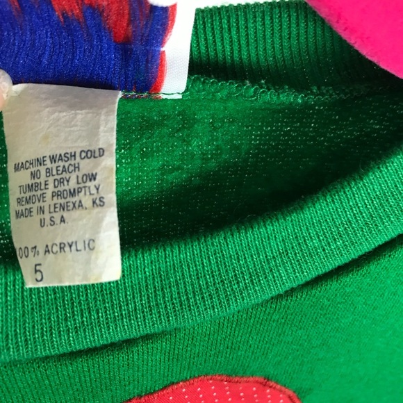 Vintage 80s unisex Santa sweatshirt size 5 - Picture 6 of 6